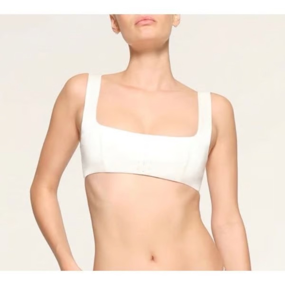 SKIMS White Square-Neck Bralette